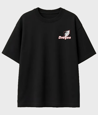 Inferno Dragon Cityscape Tee – Bold Graphic Streetwear Shirt Artecho